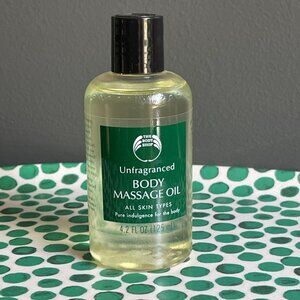 The Body Shop Unfragranced Body Massage Oil 4.2 oz Bottle Discontinued HTF